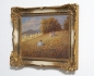 Preview: Walter Rohrbach Öl auf Holz 40x34 cm, Blumenwiese im Herbst.