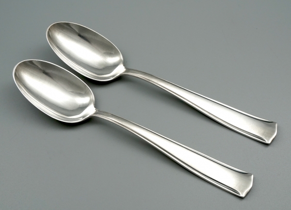 Zwei Speiselöffel 800er Silber 21,2 cm.